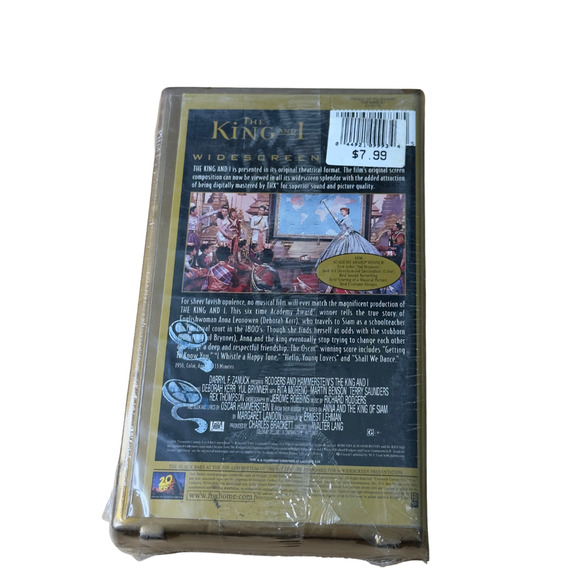 VTG The King and I Rodgers Hammerstein VHS Widescreen THX Sealed 1956 Clamshell - Picture 2 of 9
